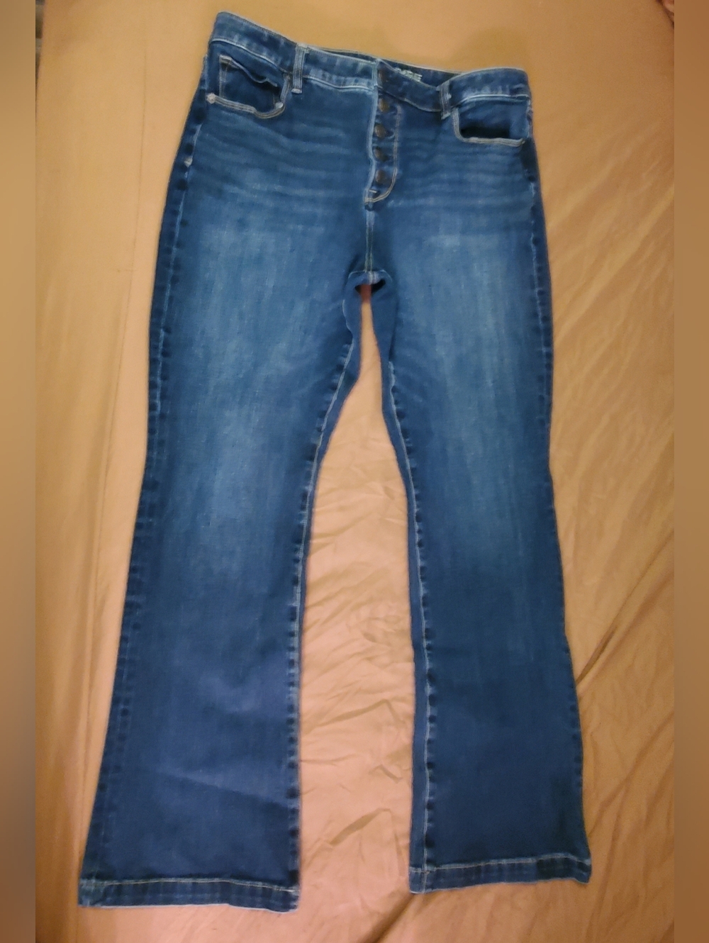 Women's American Eagle Dream Stretch High Rise Skinny Kick Jeans Size 16 Reg.